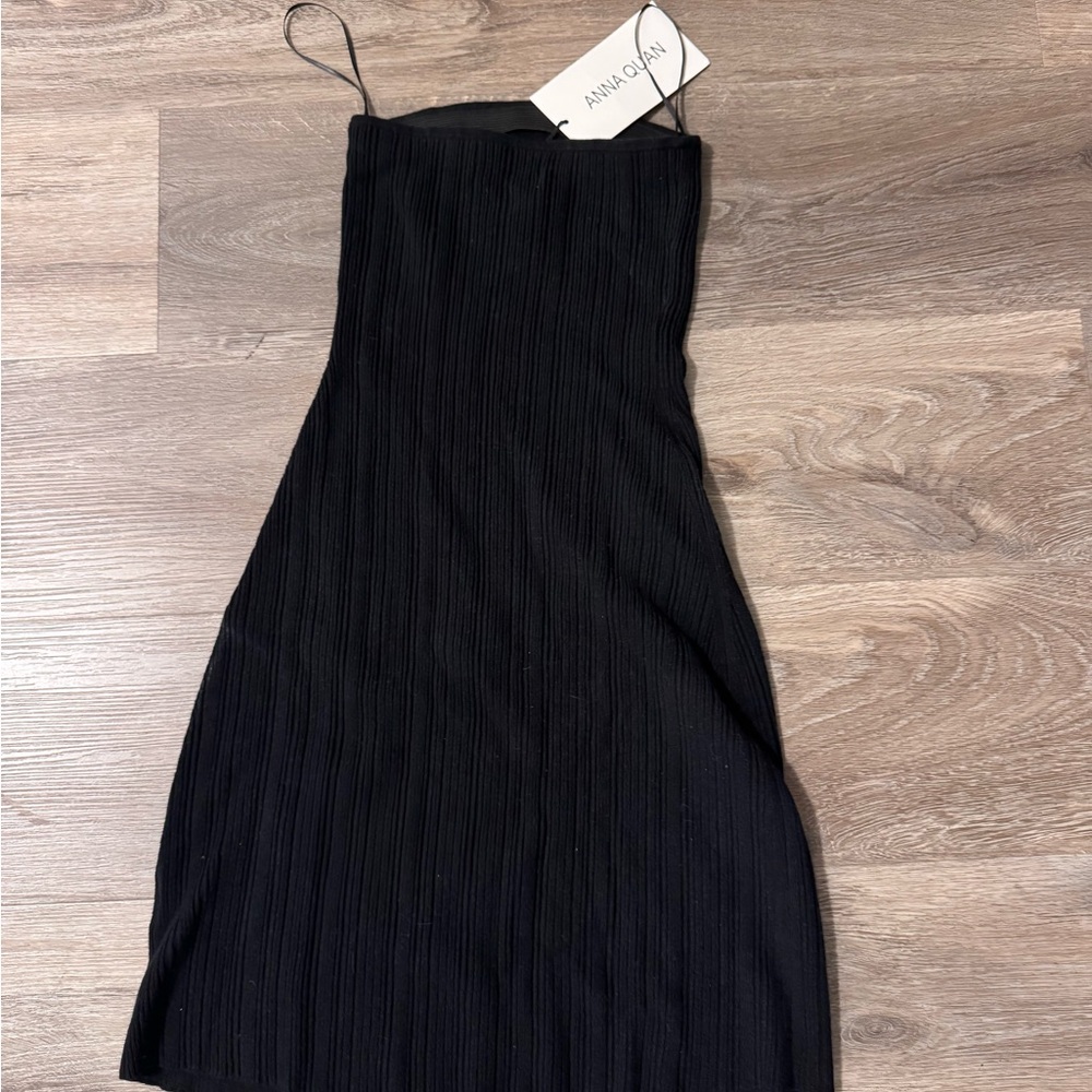 Anna Quan Strapless Black Dress